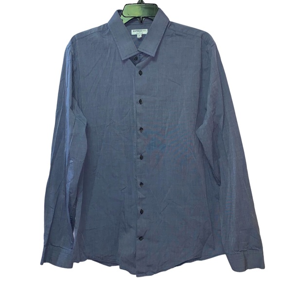 Express Other - Express 1MX Extra Slim Button Down Men’s Shirt Chambray Size XL